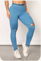 Completo Flexy Arancia, Blu chiaro e Blu Vita Alta con Fascia