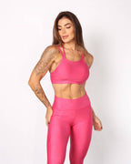 Conjunto Cherry de cintura alta com blusa