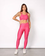 Conjunto Cherry de cintura alta com blusa