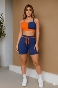 Completo Corto Bicolor con Shorts – Blue & Orange