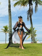 Black Palms — Copricostume in Rete con Frange