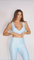 Macacão de gelo de cintura alta com top